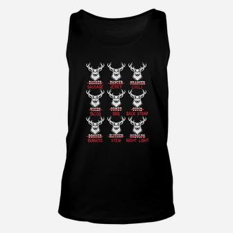 Funny Christmas Deer Bow Hunting Santa Men Women Hunter Gift Unisex Tank Top - Seseable