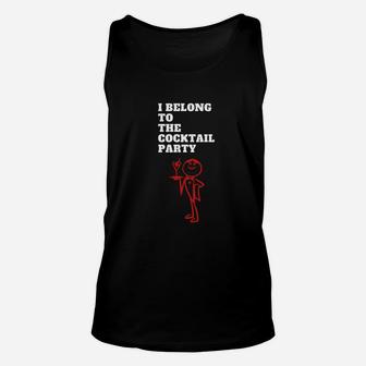 Funny Cocktail And Political T Shirt Unisex Tank Top - Seseable