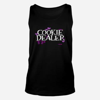 Funny Cookie Dealer Shirt Mom Dad Scouts Girls Kids Scouting Unisex Tank Top - Seseable