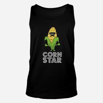 Funny Corn Star With Sunglasses Gift For Corn Farmer Unisex Tank Top - Seseable