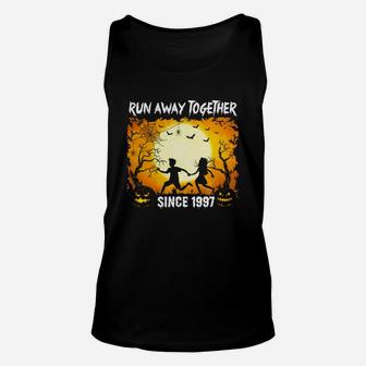 Funny Couple Shirt For Halloween. 20th Anniversary Gift. Unisex Tank Top - Seseable