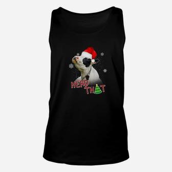 Funny Cow Xmas Herd That Farmer Cow Lover Xmas Gift Unisex Tank Top - Seseable