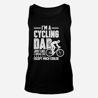Funny Cycling Dad Shirt - Gift For Biker Dad Black Youth B0784gjv7p 1 Unisex Tank Top - Seseable