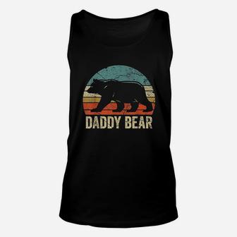 Funny Daddy Bear Dad Fathers Day Dad Daddy Bear Unisex Tank Top - Seseable