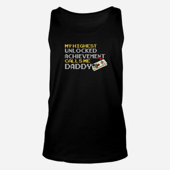Funny Daddy Gamer, dad birthday gifts Unisex Tank Top - Seseable
