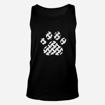 Funny Dog Paw Prints Friend Puppy Love Pet Gift Unisex Tank Top - Seseable