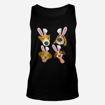 Funny Easter Dogs Easter Bunnys Unisex Tank Top - Seseable