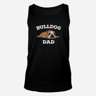 Funny English Bulldog Bulldog Dad Unisex Tank Top - Seseable