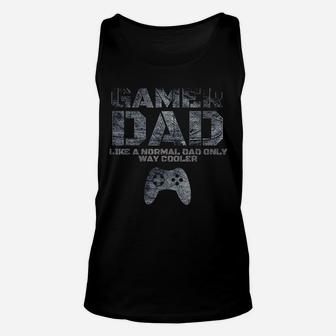 Funny Father Dad Daddy Husband Gift Gamer Dad Unisex Tank Top - Seseable