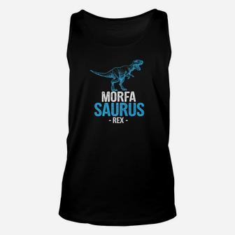 Funny Fathers Day Gift For Grandpa Morfa Saurus Rex Premium Unisex Tank Top - Seseable