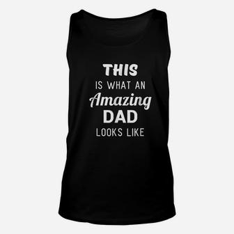 Funny Fathers Day Gift From Son Daughter Kids Wife Unisex Tank Top - Seseable