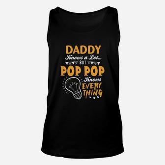 Funny Fathers Day Shirts Gift For Pop Pop Unisex Tank Top | Seseable FR