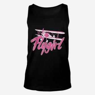 Funny Female Pilot Gift Womens Aviation And Flying Unisex Tank Top | Seseable UK