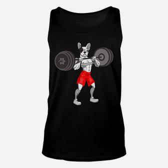 Funny French Bulldog Workout Frenchie Mom Dad Gift Unisex Tank Top - Seseable