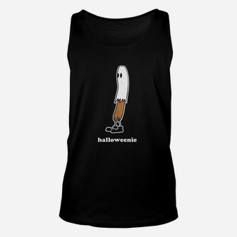 Funny Ghost Hot Dog Unisex Tank Top - Seseable