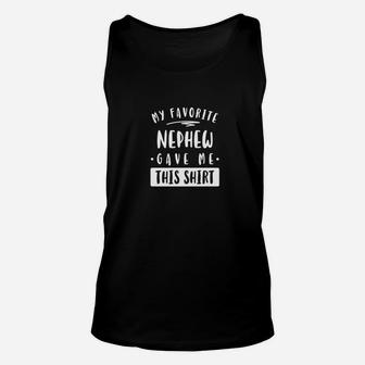 Funny Gift Uncle Aunt From Nephew Family Christmas Unisex Tank Top - Seseable