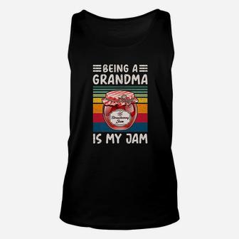 Funny Grandma Gifts Funny Being A Grandma Strawberries Unisex Tank Top - Seseable