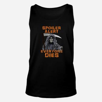 Funny Grim Reaper Halloween Humor Gift Unisex Tank Top - Seseable