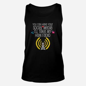 Funny Ham Radio Operator T-shirt Cb Radio Amateur Gift Unisex Tank Top - Seseable