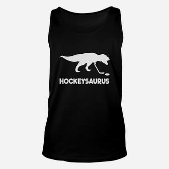 Funny Hockey Dinosaur T-shirt Gift hockey Shirt Black Youth B077w2z4v8 1 Unisex Tank Top - Seseable