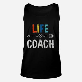 Funny Life Coach Design For Coaching Mentor Unisex Tank Top - Seseable