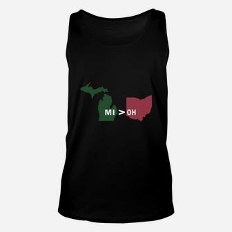 Funny Michigan Better, Greater Than Ohio Gift Tshirt Unisex Tank Top - Seseable