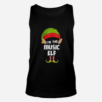 Funny Music Elf Matching Family Group Pj Christmas Unisex Tank Top - Seseable