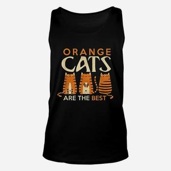 Funny Orange Cats Are The Best Cat Mom Unisex Tank Top - Seseable
