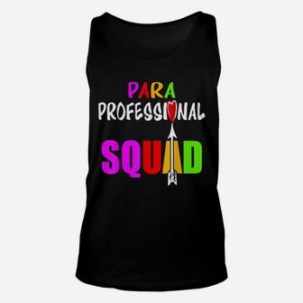 Funny Paraprofessional Squad Teacher Assistant Gift Unisex Tank Top - Seseable