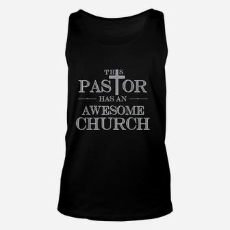 Funny Pastor Awesome Church Perfect Gift For Pastor Unisex Tank Top - Seseable
