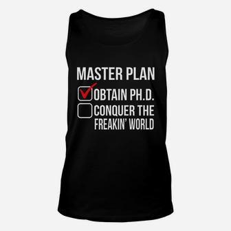 Funny Phd Doctorate Graduation Gift Psychology Unisex Tank Top - Seseable