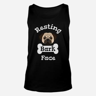 Funny Pug Dog Lover Gift For Animal Lover Unisex Tank Top - Seseable