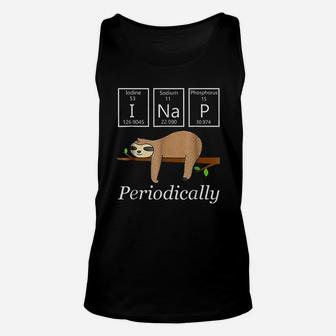 Funny Science Sloth Nap Periodically Sloths Lovers Unisex Tank Top | Seseable CA