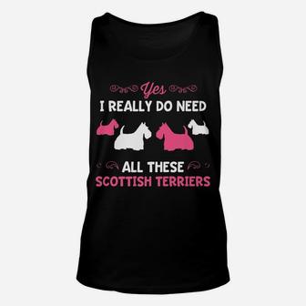 Funny Scottish Terrier Dog Breed Lover Puppy Scottie Unisex Tank Top - Seseable