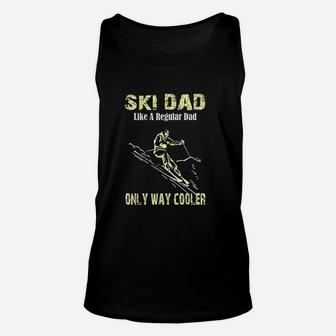 Funny Ski Dad Skier Gift For Fathers Skiing Unisex Tank Top - Seseable