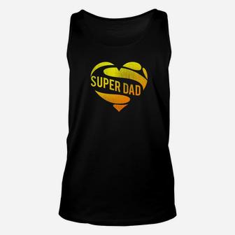 Funny Super Dad Superhero Fathers Day Fathers Vintage Gift Premium Unisex Tank Top - Seseable