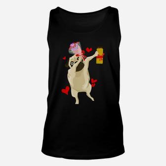 Funny Valentines Day Gifts For Him Dog Valentines Day Unisex Tank Top - Seseable