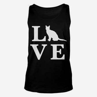 Funny Valentines Day I Love Cats Kitty Cat Lover Unisex Tank Top - Seseable