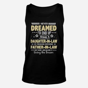 Funny Vintage Humor Daughter In Law Gift From Father In Law Unisex Tank Top - Seseable