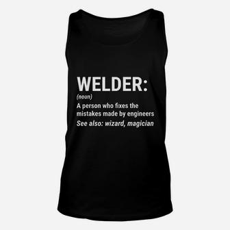 Funny Welder Definition Welding Engineer Gift Unisex Tank Top - Seseable