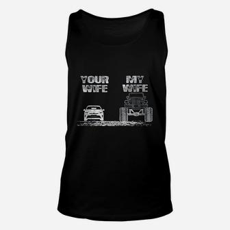 Funny Your Wife My Wife Vintage Offroad Unisex Tank Top - Seseable