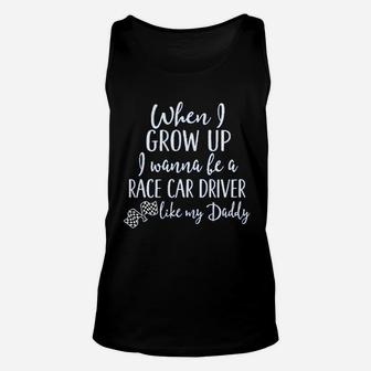 Future Race Car Driver Like Daddy Unisex Tank Top - Seseable