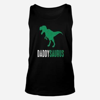 Fuuny Daddy Saurus Dinosaur Unisex Tank Top - Seseable