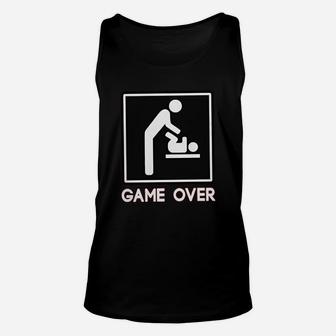 Game Over New Dad Baby Parent Unisex Tank Top - Seseable