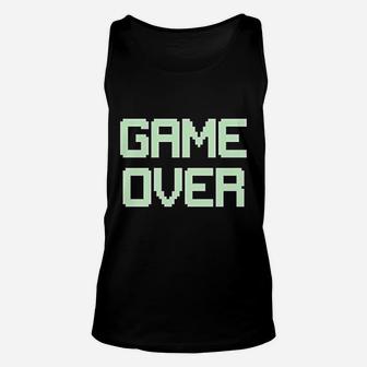 Game Over Retro Gaming Funny Video Gamer Outfits Unisex Tank Top - Seseable