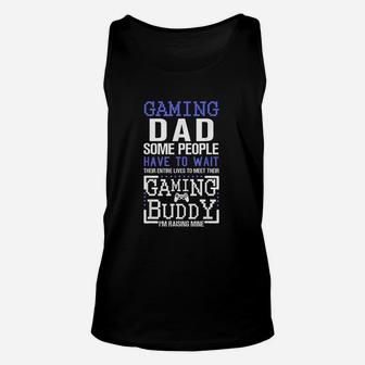 Gaming Dad Funny Father Kid Matching Unisex Tank Top - Seseable