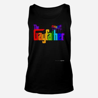 Gay Lgbt Pride Father Proud Dad Fathers Day Paren Unisex Tank Top - Seseable
