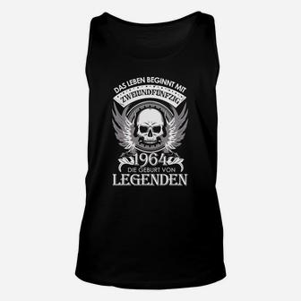 Geburt von Legenden 1964 Unisex TankTop, Totenkopf & Flügel Design für Herren - Seseable