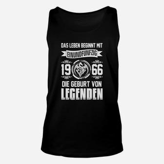 Geburtstags-Unisex TankTop Legenden 1966, Leben beginnt bei 51 Design - Seseable