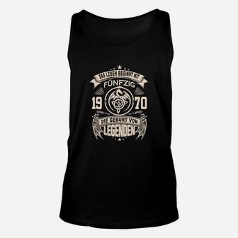 Geburtstags-Unisex TankTop Legenden 1970, 50. Jahrestag Design - Seseable